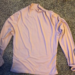 Pink long sleeve turtle neck